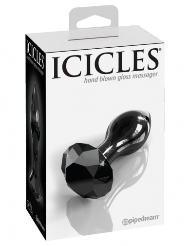 Icicles - 玻璃珠寶款後庭按摩器78號 - 黑色 照片