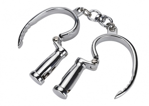 MT - Old Style Darby Handcuffs - Silver photo
