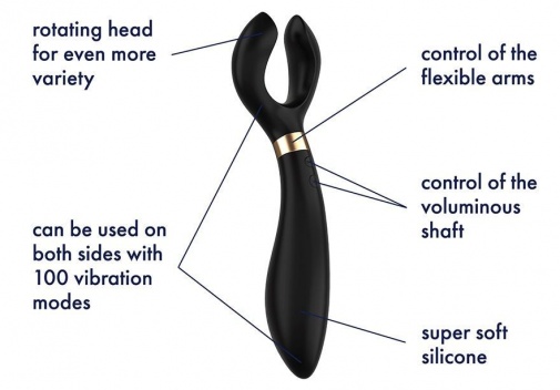 Satisfyer - Endless Fun 多功能按摩棒 - 黑色 照片
