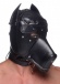 Master Series - Muzzled Universal BDSM Hood with Removable Muzzle - Black photo