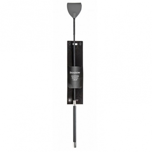 GreyGasms - Leather Riding Crop - Grey photo