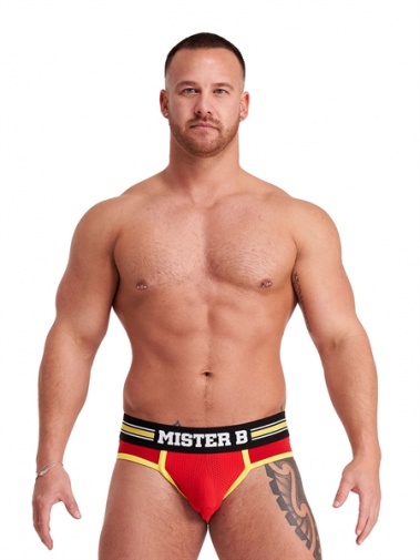 Mister B - Urban Bilbao Jock Brief 内褲 - 紅色 - 小碼 照片