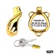 FAAK - Chastity Cage 184 w Belt & Plug - Gold photo-17