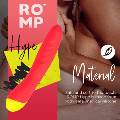 Romp - Hype G点纹路刺激按摩棒 - 橙色 照片