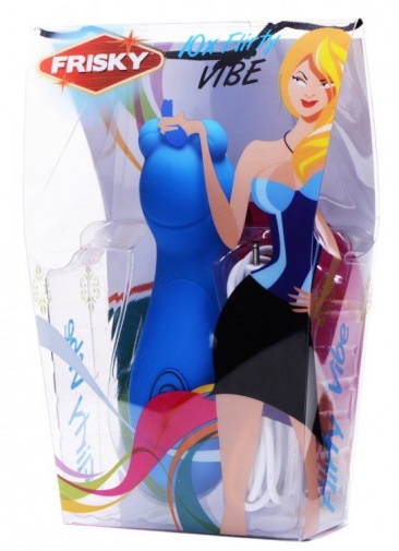Frisky - 10x Mode Vibrating Silicone Flirty Vibe - Blue photo
