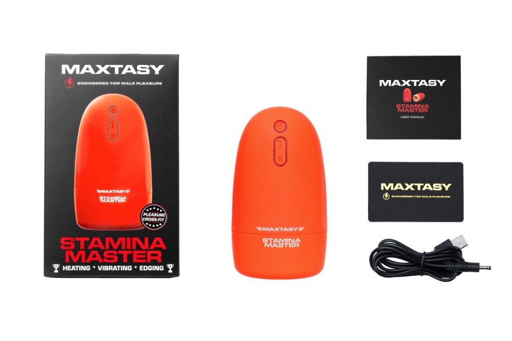 Small but mighty. STAMINA MASTER takes care of the most sens... Maxtasy - Stamina Master Masturbator - Orange photo-5