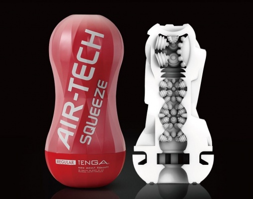  Tenga - Air-Tech Squeeze 重複使用型真空杯 標准型 - 紅色 照片