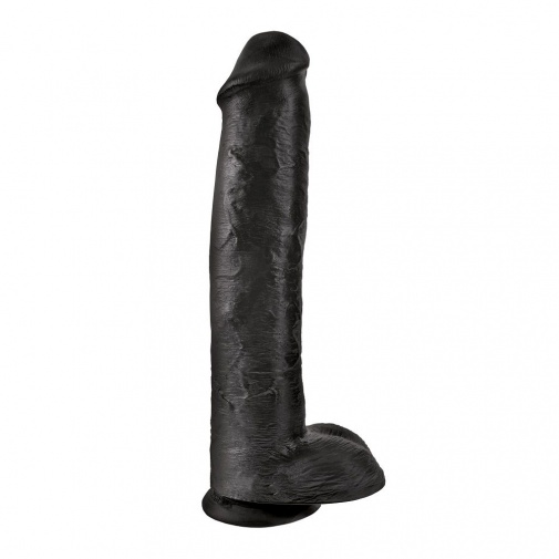 King Cock - Cock 15″ With Balls - Black photo