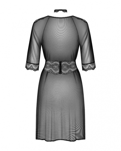 Obsessive - Lucita Peignoir - Black - L/XL photo