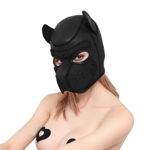 Kiotos - Puppy BDSM Hood - Black/White photo