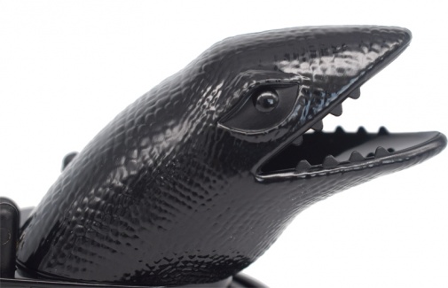 FAAK - Short Crocodile Chastity Cage - Black photo