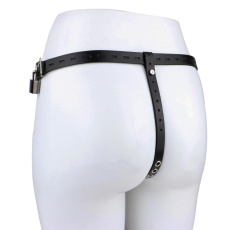 FAAK - Sissy Chastity Cage w Belt - Black photo