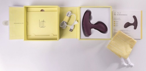 Lora DiCarlo - Tilt Dual Warming Vibro Plug - Plum photo