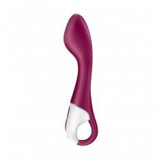 Satisfyer - Hot Spot 熱感G點震動棒 - 莓紅色 照片