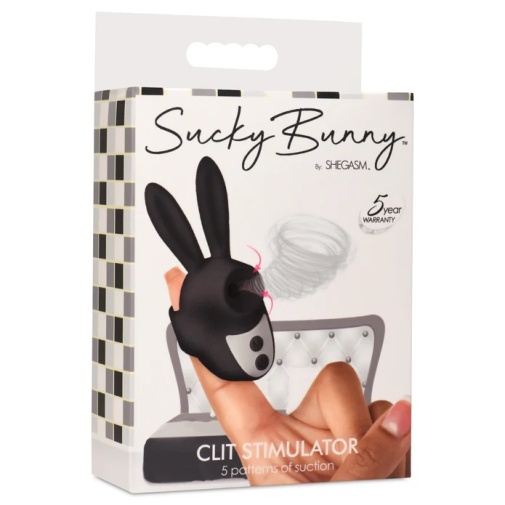 Inmi - Shegasm Sucky Bunny 兔子陰蒂刺激器 - 黑色 照片