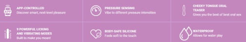 Honey Play Box - Fling App Licking Vibrator - Purple photo
