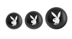Playboy - 3 Ways Butt Plugs Set - Black photo