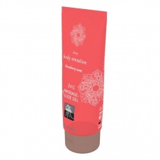 Shiatsu - 2合1 按摩&潤滑劑 士多啤梨 - 200ml 照片