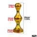 FAAK - Chastity Cage 184 w Belt & Plug - Gold photo-19