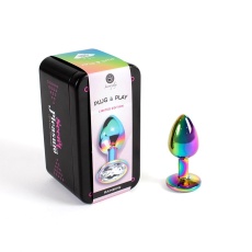 Secret Play - Metal Anal Plug S - Rainbow photo