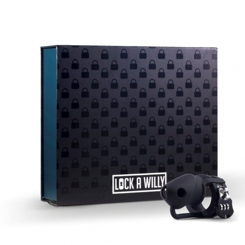 Lock-a-Willy - 矽膠貞操鎖 - 黑色 照片