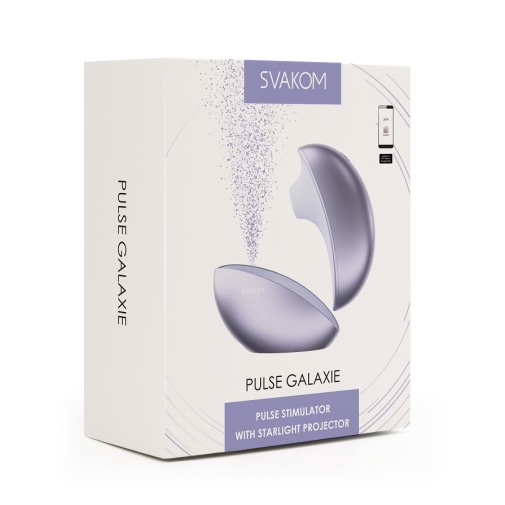 SVAKOM - Pulse Galaxie APP Stimulator w Projector - Metal Lilac photo