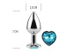 Secret Play - Heart Anal Plug S - Blue photo-3