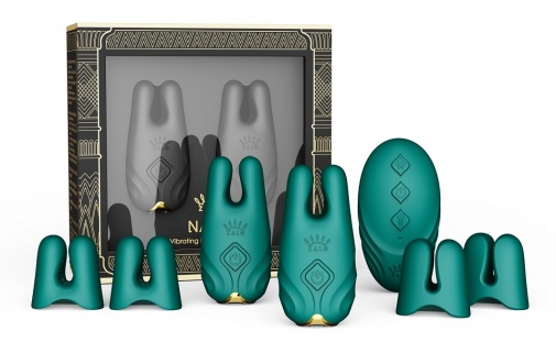 Zalo - Nave 可APP遙距控制乳頭震動器 - 藍綠色 照片
