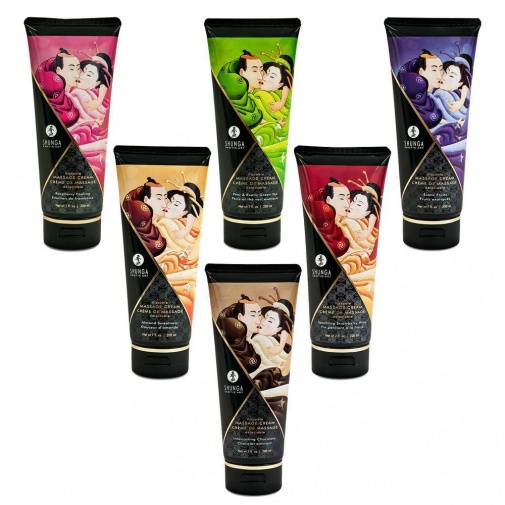 Shunga - 草莓气泡酒味可食用按摩乳霜 - 200ml 照片
