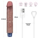 Lovetoy - 9" 超柔软仿真震动假阳具 - 啡色 照片-13