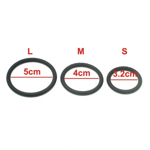 Toynary - CR01 Normal Cock Rings - Black photo