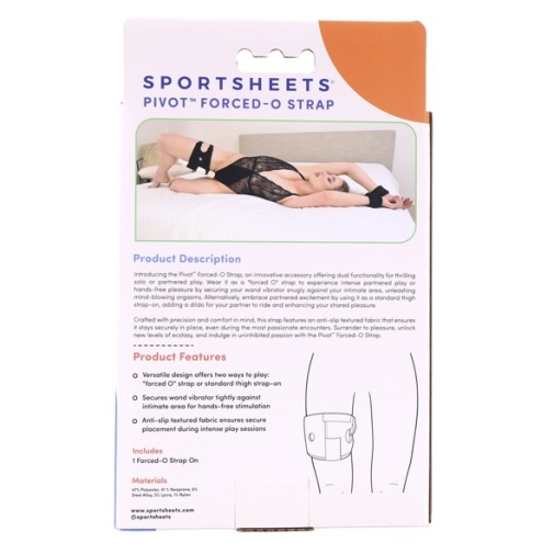 Sportsheets - Pivot 2合1 按摩棒&假陽具通用大腿穿戴式束帶 - 黑色 照片