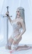 Jenna Japanese Realistic Sex Doll, White Hair, Ultra Soft Silicone 170 cm (5’6 ft) photo-6