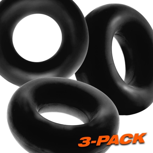 Oxballs - Fat Willy Cockring 3's Pack - Black photo