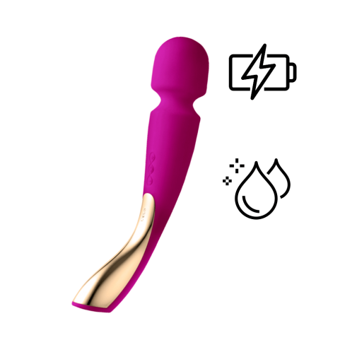 Lelo - Smart Wand 2 全身按摩棒 大碼 - 深玫瑰色 照片