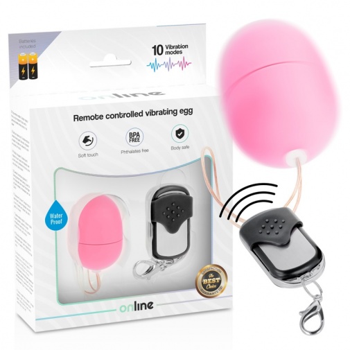 Online - Vibro Egg w Remote S - Pink photo