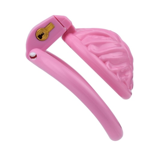 FAAK - Resin Pussy Chastity Cage - Pink photo