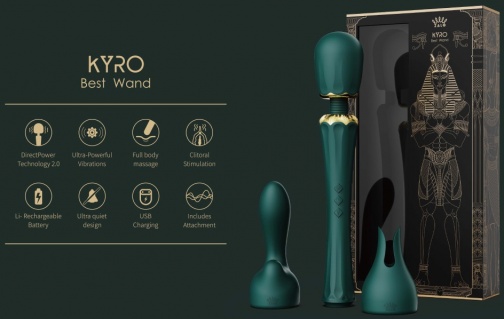 Zalo - Kyro Wand Massager - Obsidian Black photo