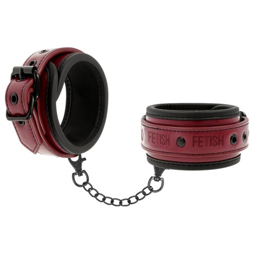 Fetish Submissive - Dark Room Handcuffs - Red photo