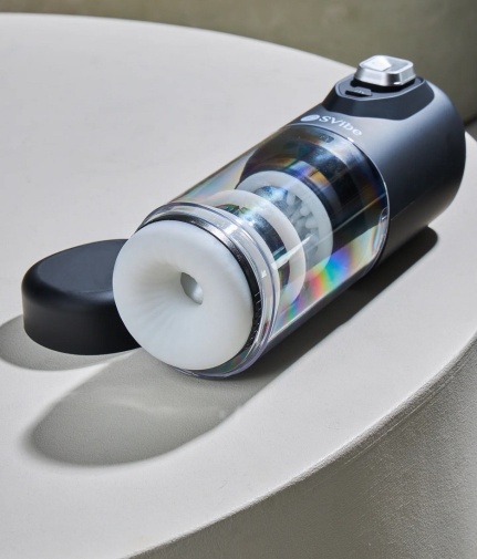 SVibe - Ikon Spark 轉動抽插電動自慰器 - 黑色 照片