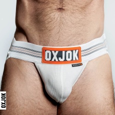 Oxjok - 內置陰莖環男仕護襠 - 雪白色 - 大碼 照片