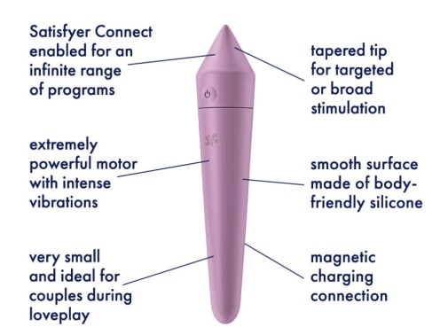 Satisfyer - Ultra Power Bullet 8 App - Lilac photo