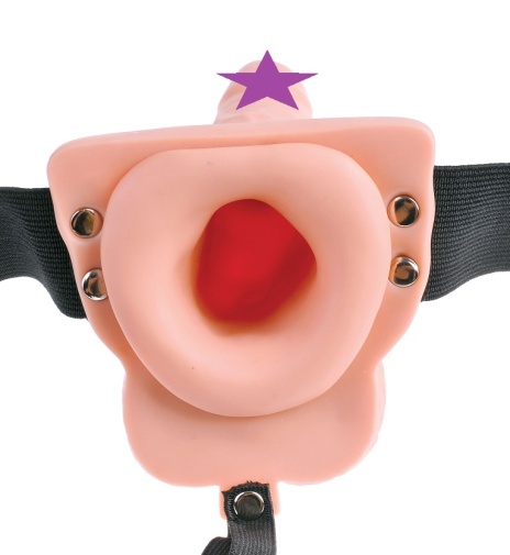 Fetish Fantasy - 6" Vibro Hollow Strap-On w Balls photo
