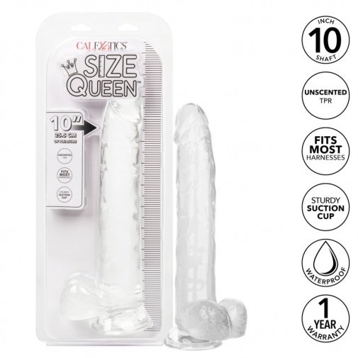 CEN - Size Queen 10" Dildo - Clear photo