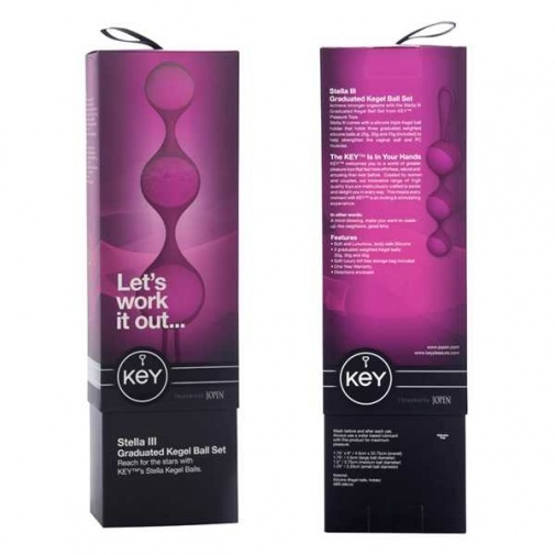 Key - Stella III Kegel Exercise Balls – Pink photo