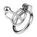 FAAK - Chastity Cage w Urethral Plug - Silver photo-7
