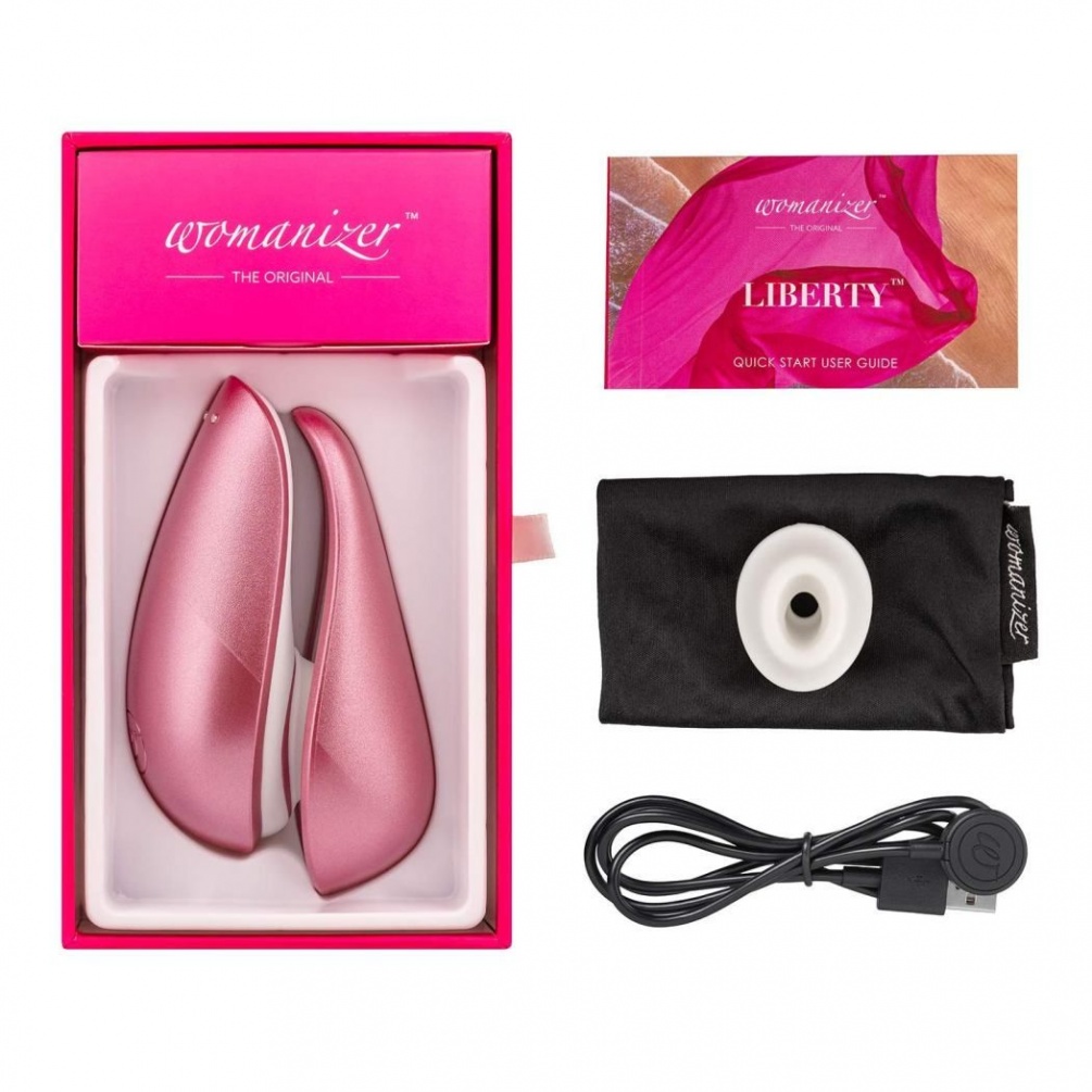 Ladies, get ready for takeoff: with a stylish cover and six ... Womanizer - Liberty - Pink Rose photo-9