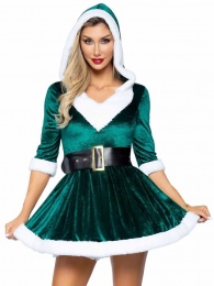 Leg Avenue - Mrs Claus Costume - Green - S/M photo