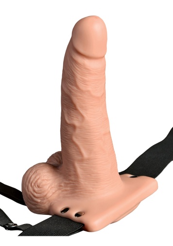 Fetish Fantasy - 6" Vibro Hollow Strap-On w Balls photo