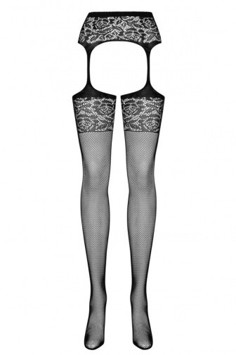 Obsessive - S500 吊襪帶連網襪 - 黑色 - S/M/L 照片